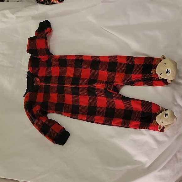 Carters Infant Pajamas in a Buffalo Plaid - Picture 1 of 6
